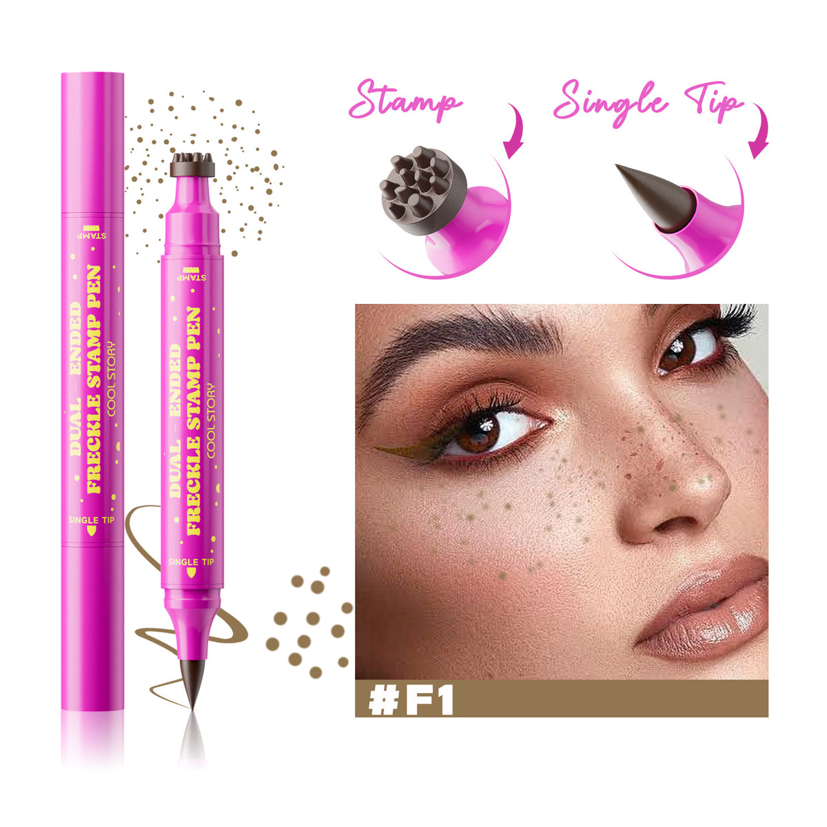 Dual Ended Freckle Stamp Pen