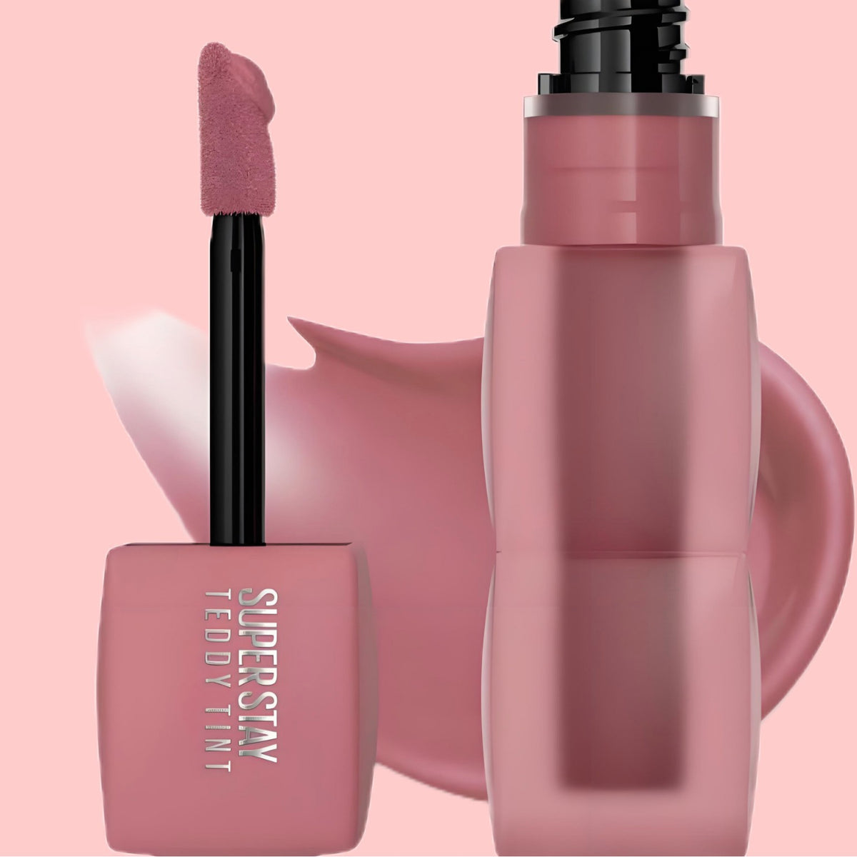 The lips are soft and misty with lip gloss