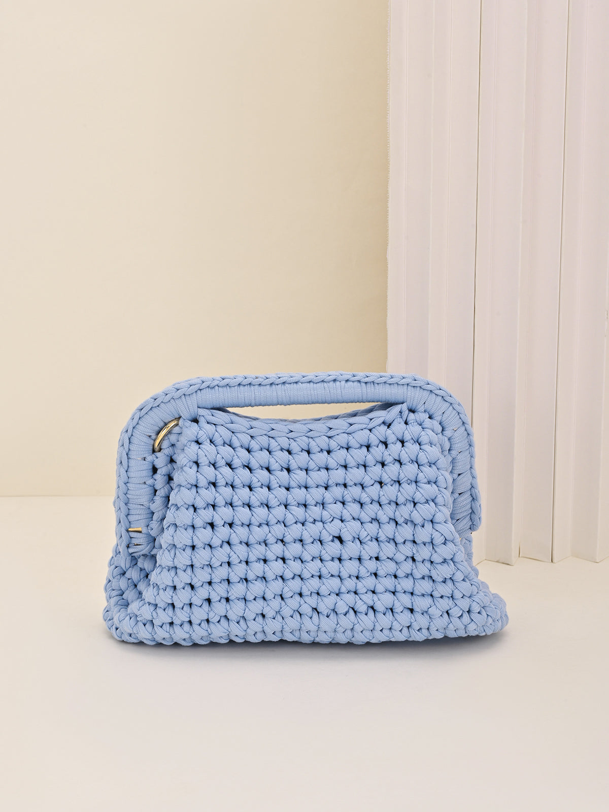 Crochet Fabric Clutch Bag