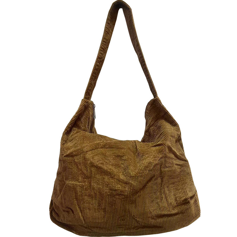 Corduroy Tote Bag Shoulder Bag