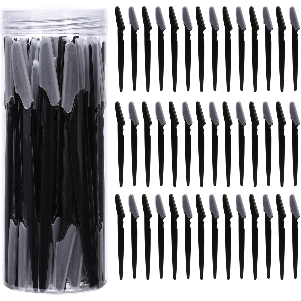 66pcs Beauty salon safety anti-scratch eyebrow comb