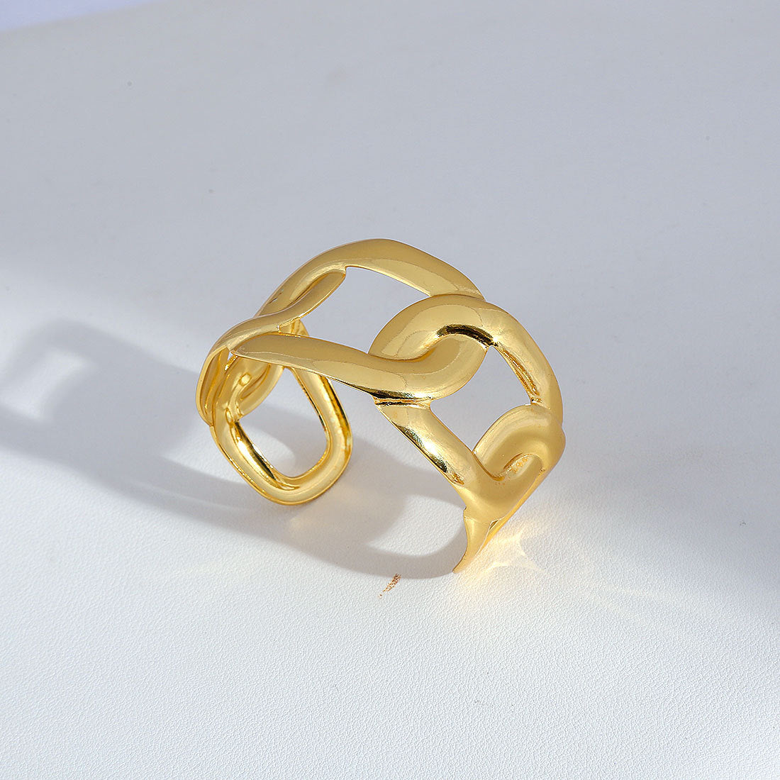 Stainless steel gold adjustable bracelet
