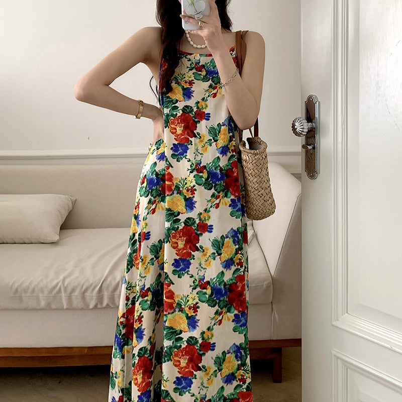 Floral Suspender Nightgown