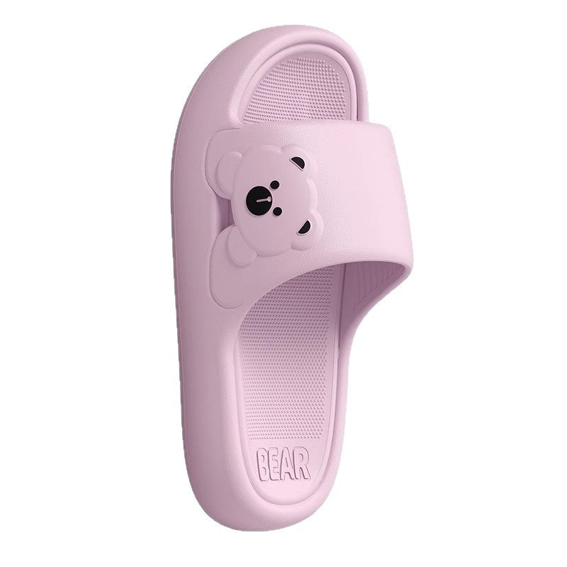 Thick-bottomed travel home portable bathroom slippers