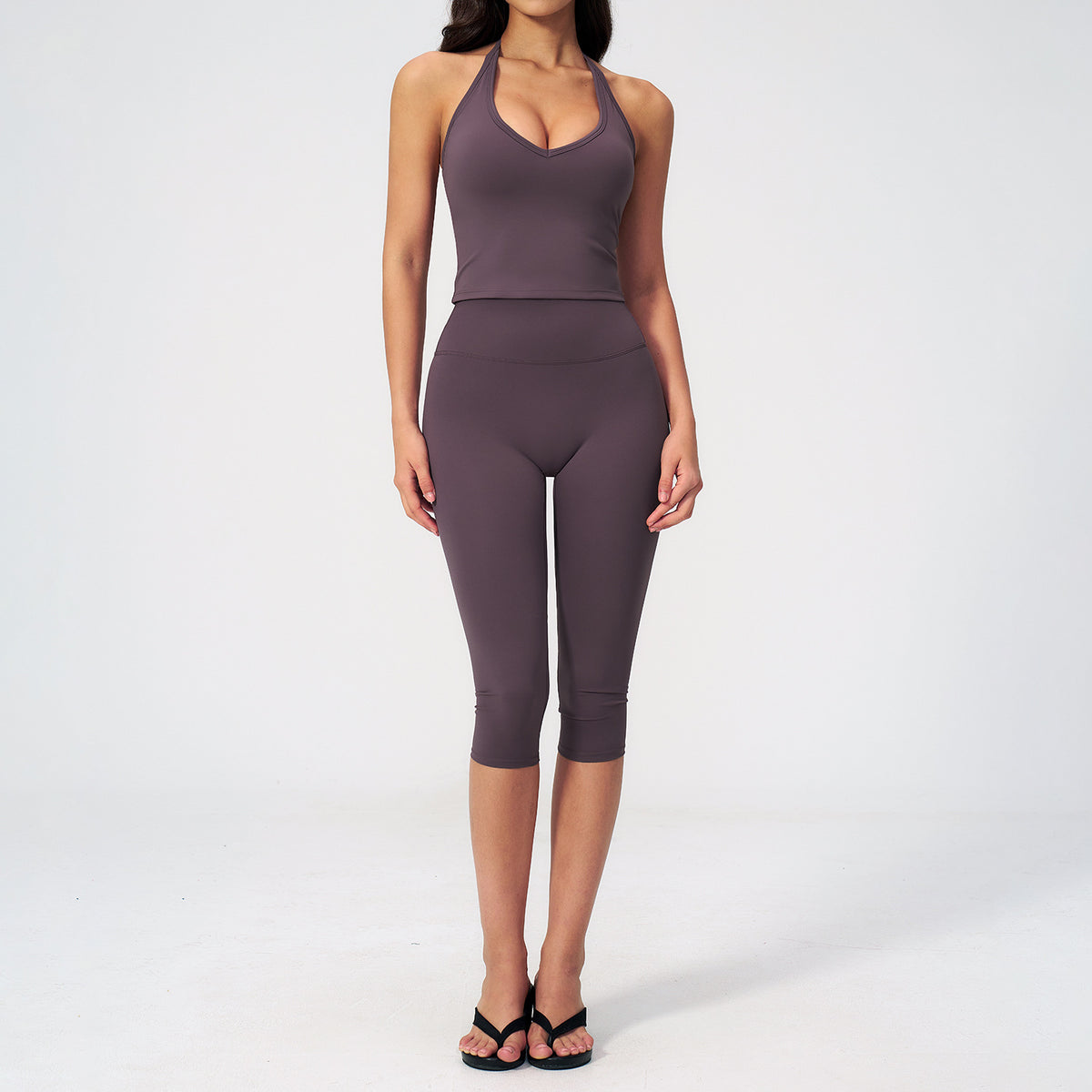 Women's Sleeveless Yoga Set Slim Fit 2 Piece Outfit