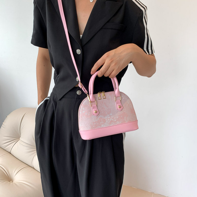 Women's Embroidered Shell Crossbody Bag