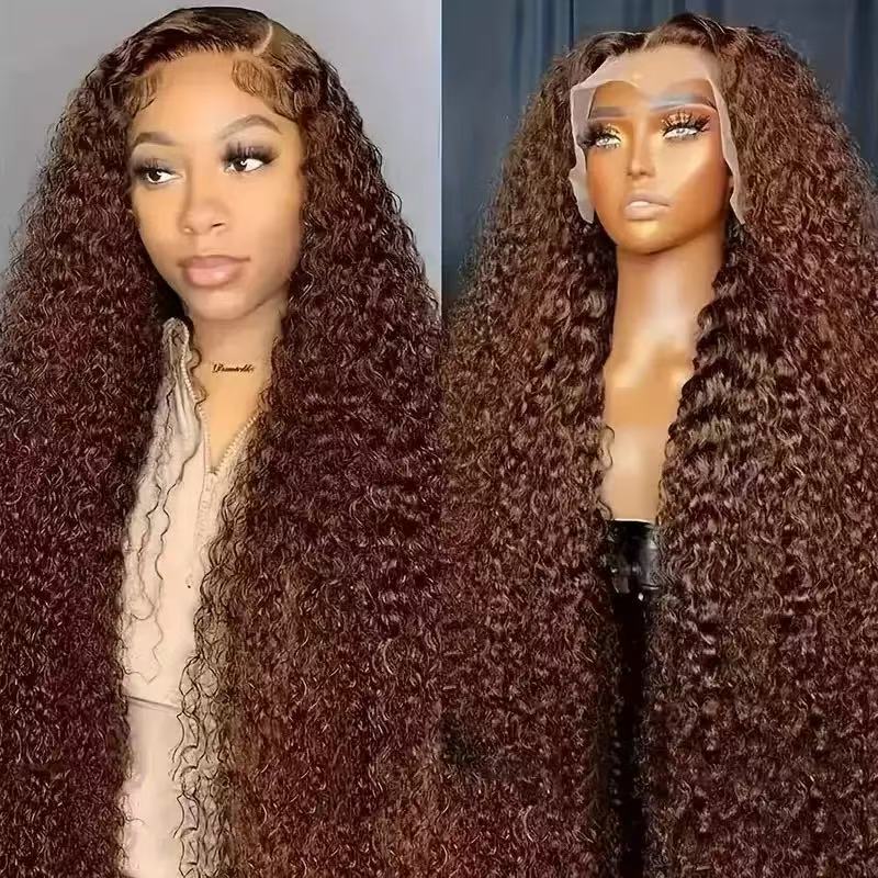 Synthetic Fiber Curly Wig with Rose Net