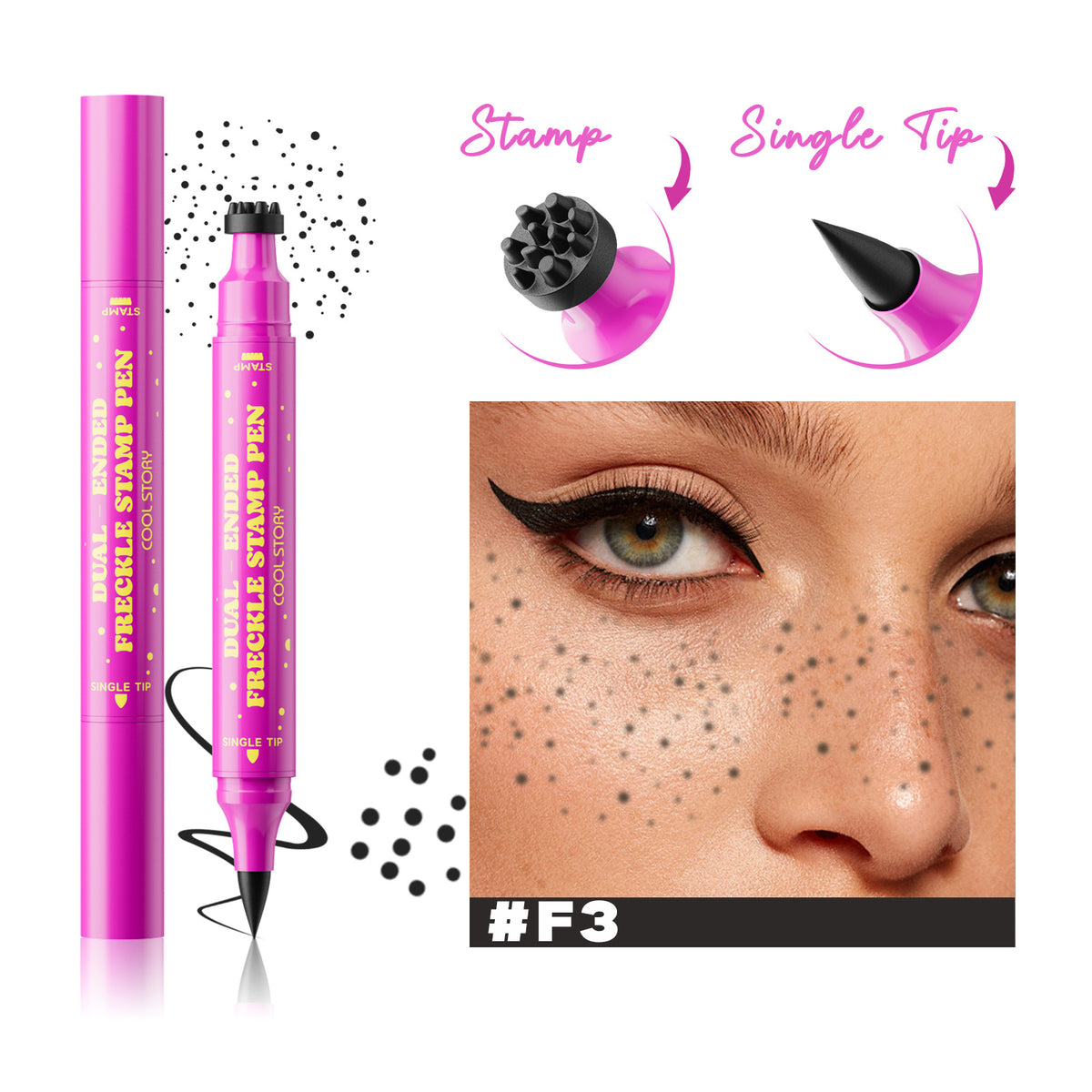 Dual Ended Freckle Stamp Pen