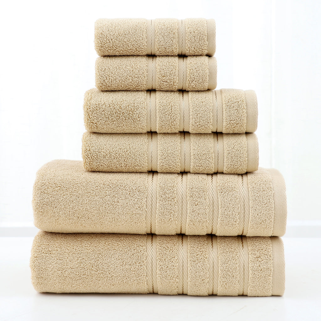 6pcs Set Cotton Towel Bath Towel