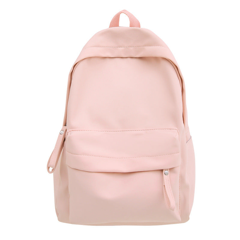 Japanese Style Solid Color Nylon Backpack