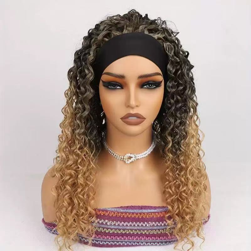 Headband Wig with African Curls
