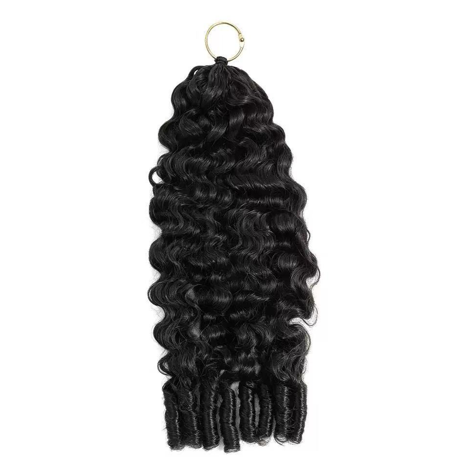 Burmese Curly Feather Crochet Hair Extensions