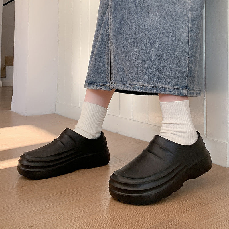 Outdoor Wear Thick-Soled Non-Slip Waterproof Eva Closed-Toe Sandals