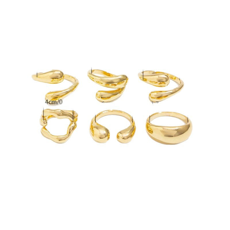 Trendy metal-themed rings