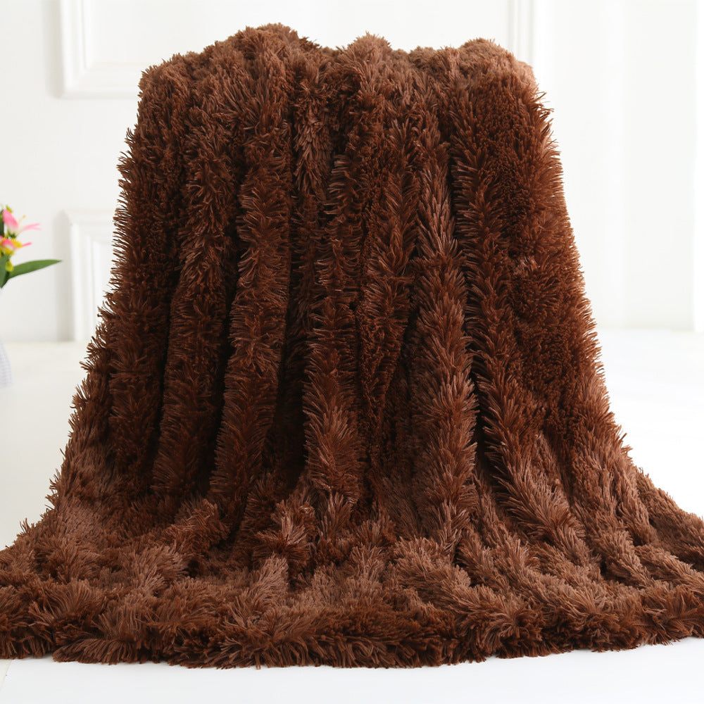 Long plush blanket