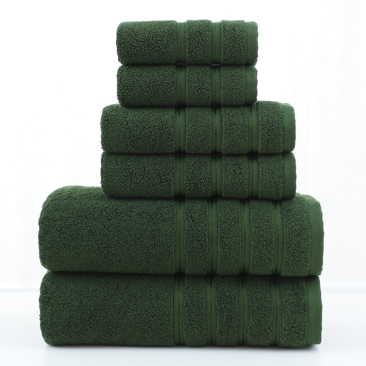 6pcs Set Cotton Towel Bath Towel