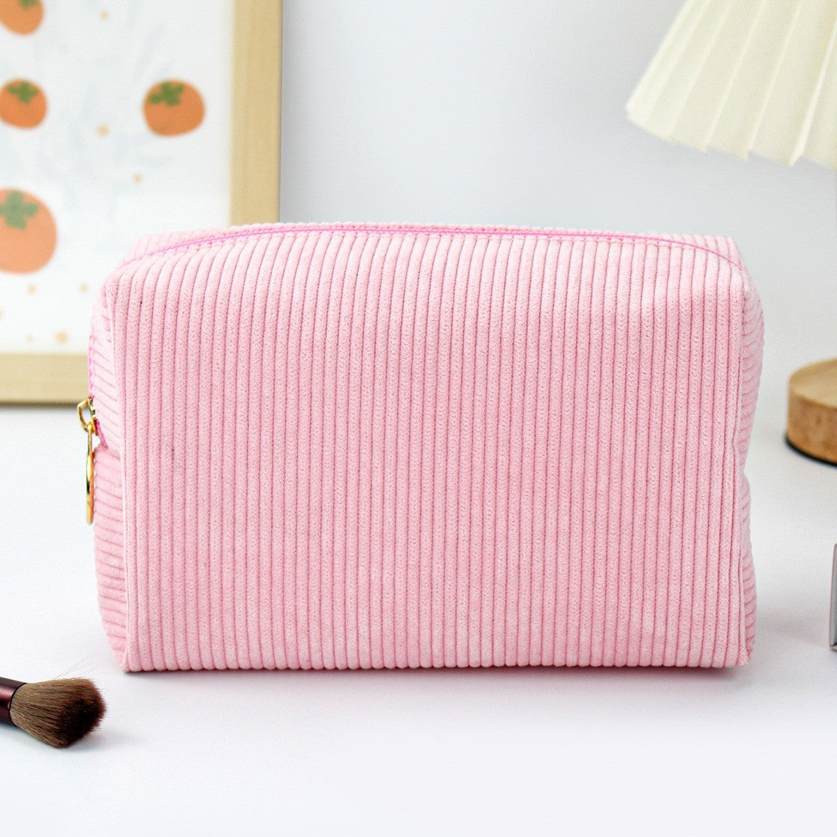 Corduroy portable storage bag