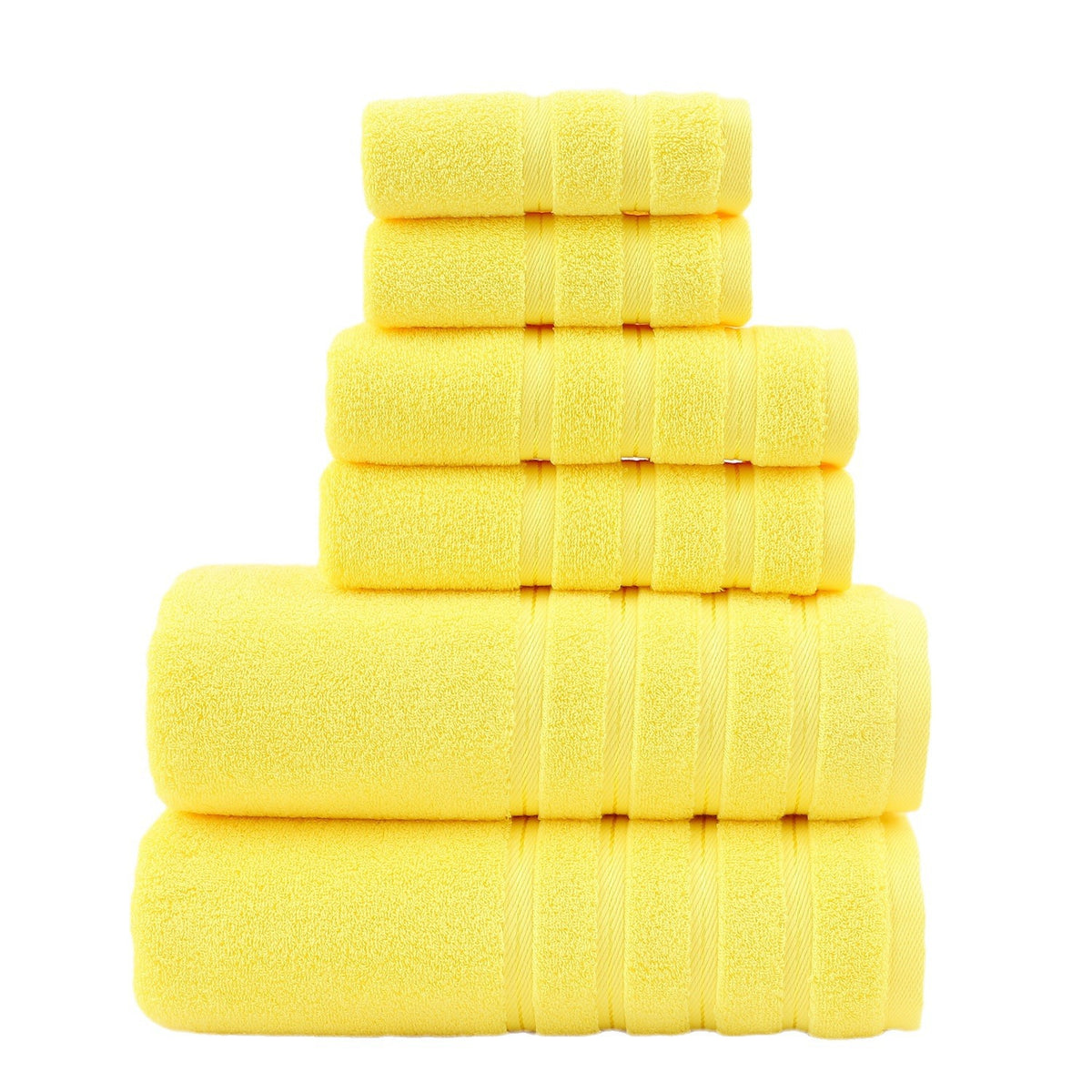 6pcs Set Cotton Towel Bath Towel
