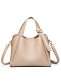 Soft Leather Bucket Shoulder Bag