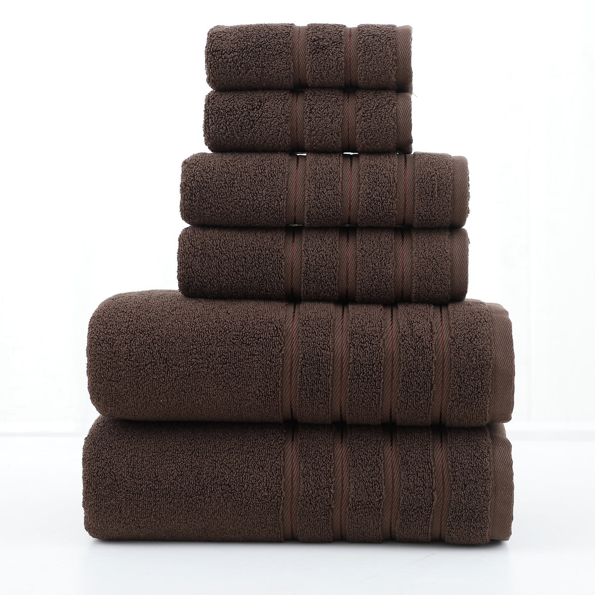 6pcs Set Cotton Towel Bath Towel