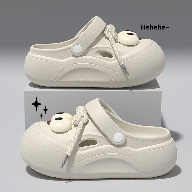 Women's EVA Hole Sandals Non-slip Thick Sole Beach Slippers