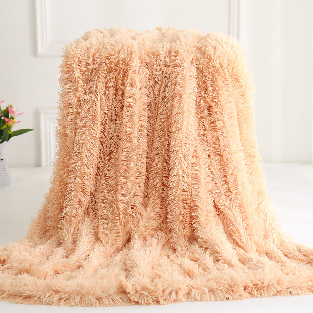 Long plush blanket