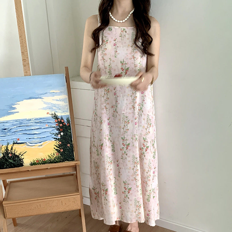 Floral Suspender Nightgown