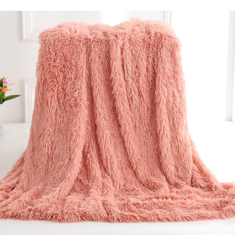 Long plush blanket