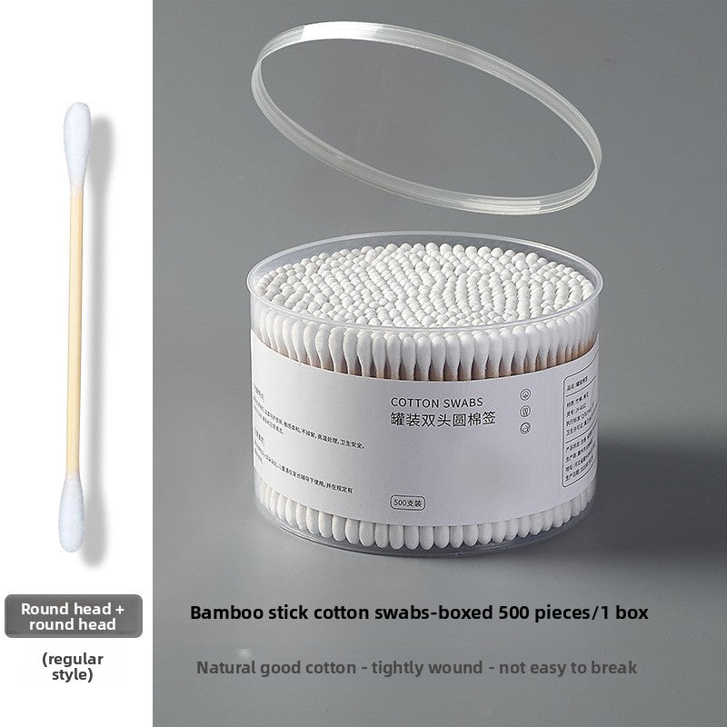 500pcs Double Ended Cotton Swabs with Wooden Sticks