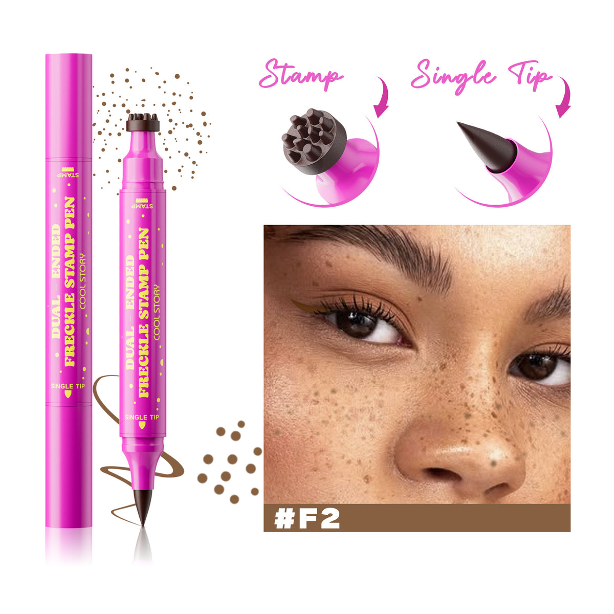 Dual Ended Freckle Stamp Pen