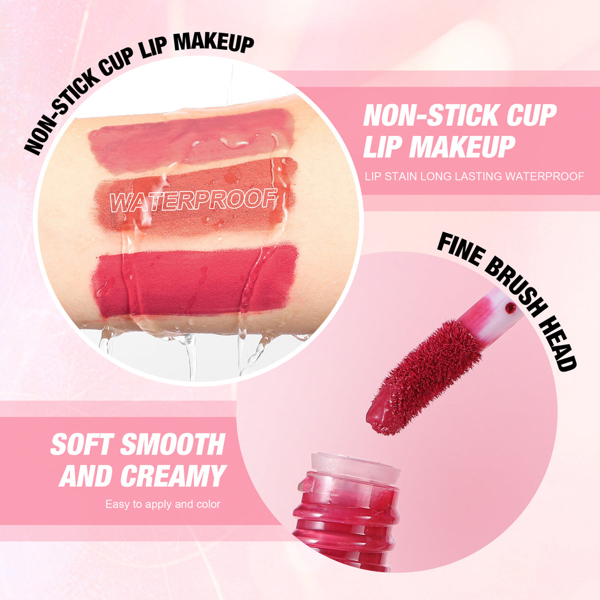4pcs HANDAIYAN Pearl Lip Gloss
