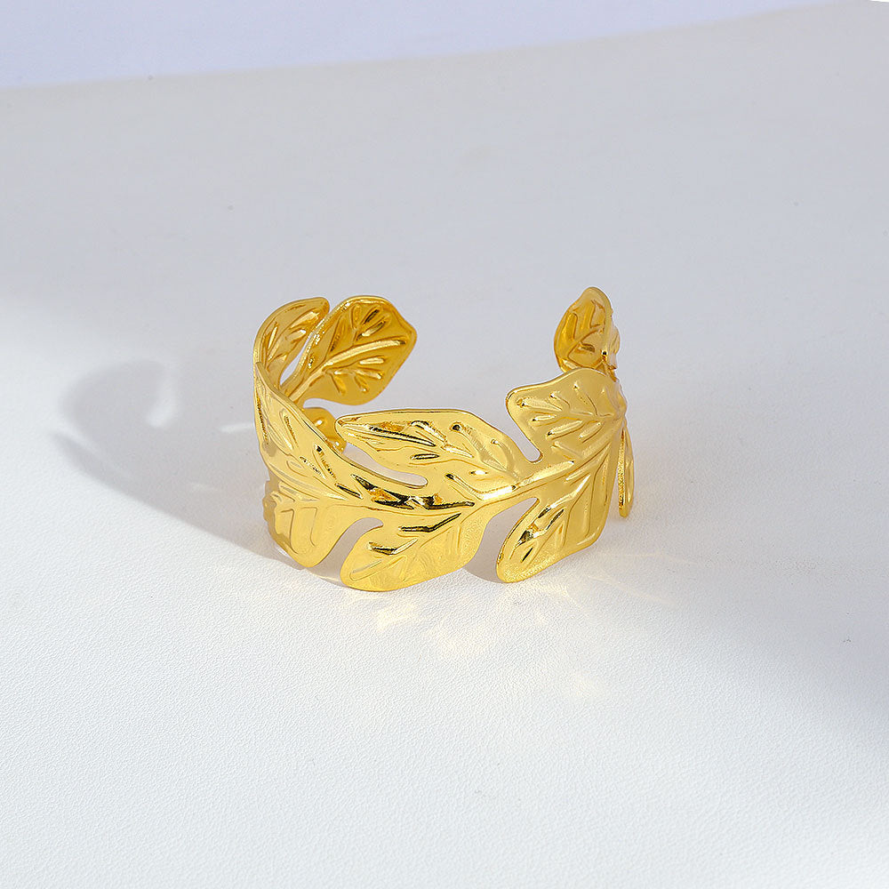 Stainless steel gold adjustable bracelet