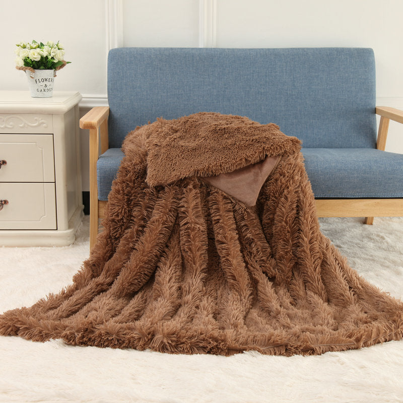 Double-Sided Plush Fleece Blanket