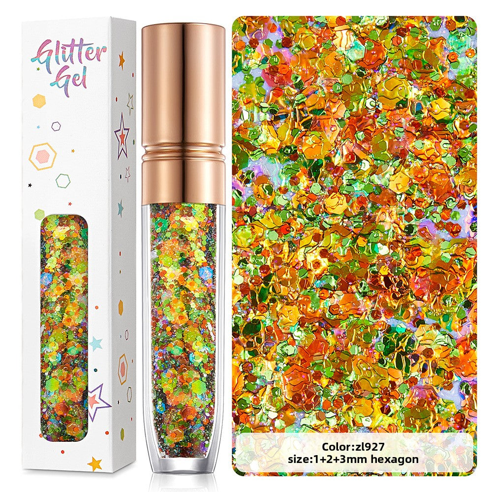 Shimmering sequin facial eyeshadow