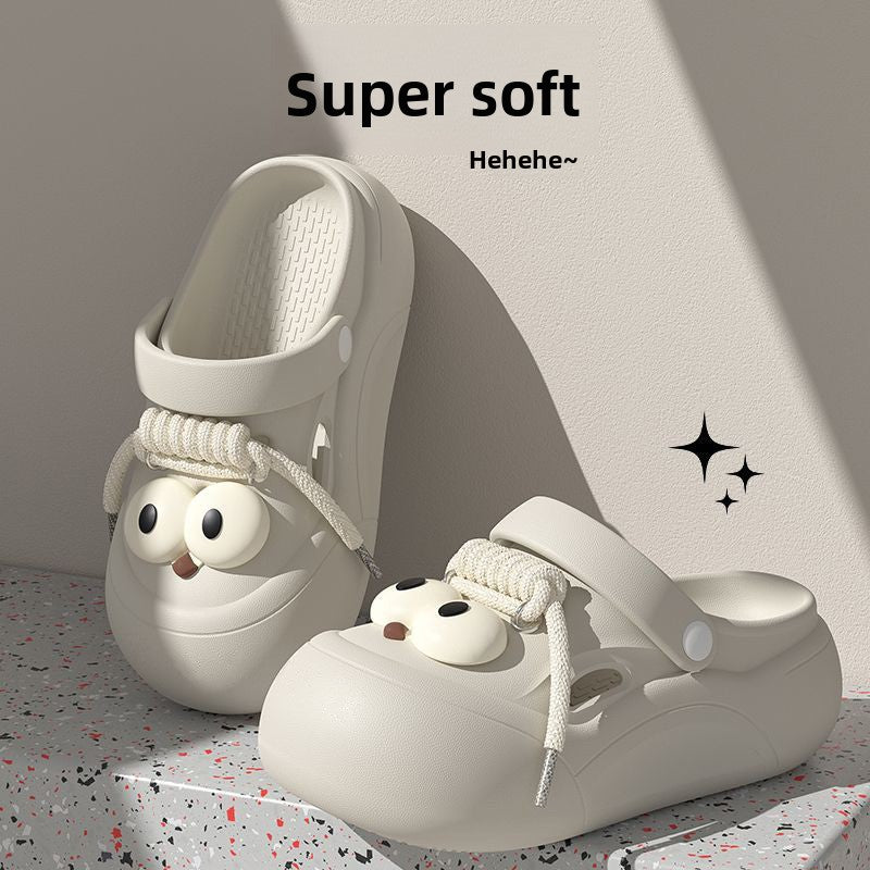 Women's EVA Hole Sandals Non-slip Thick Sole Beach Slippers