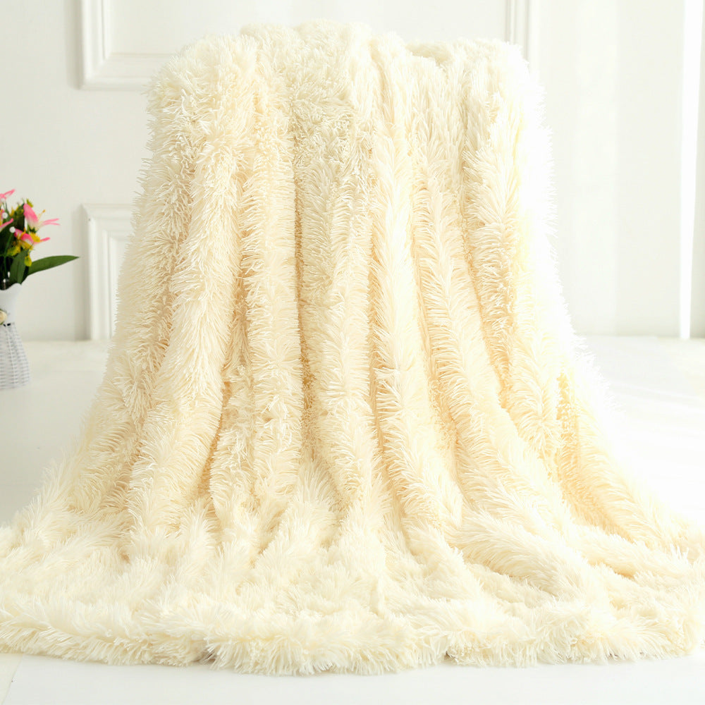 Long plush blanket