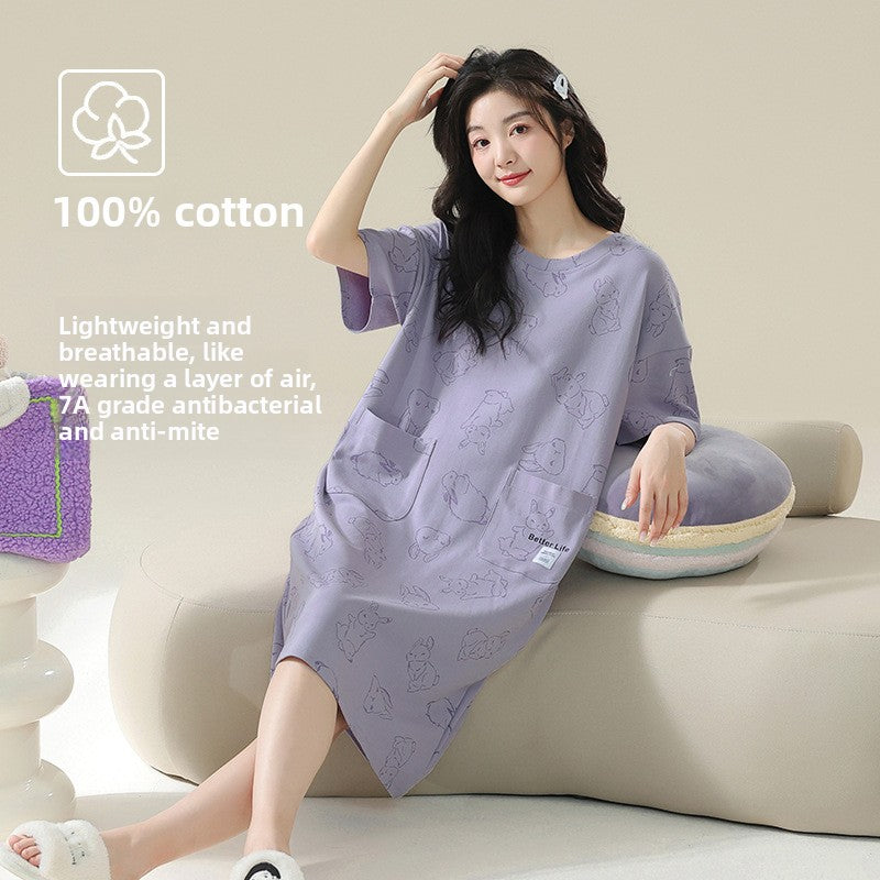 100% Cotton Nightgown for Women