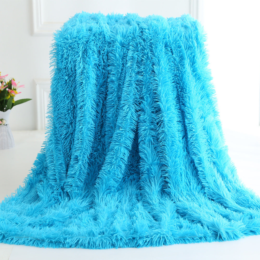 Long plush blanket