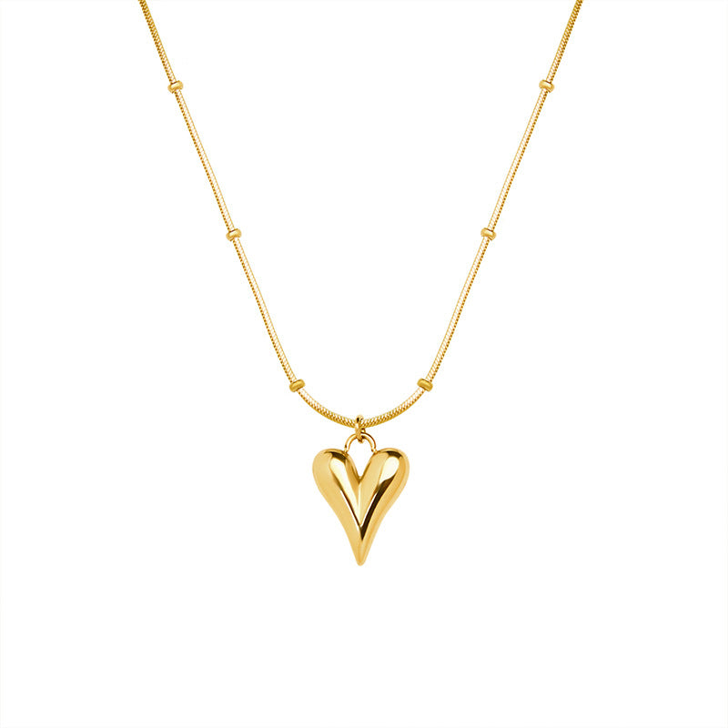Simple style heart-shaped necklace