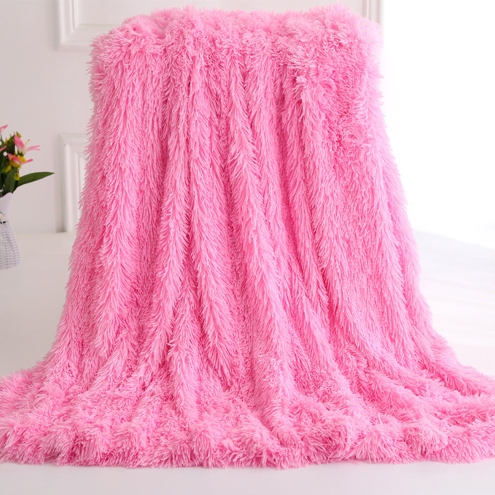 Long plush blanket