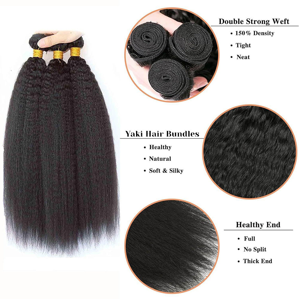 Synthetic Hair Curtain Extensions