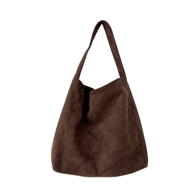 Suede Leather Crossbody Tote Bag for Women