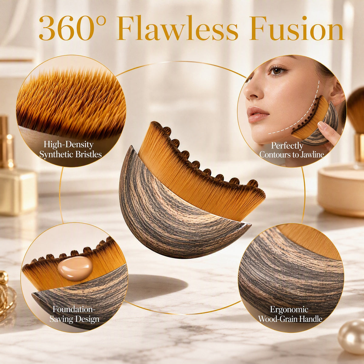 Lymphatic Contour Facial Massage Brush