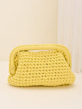 Crochet Fabric Clutch Bag