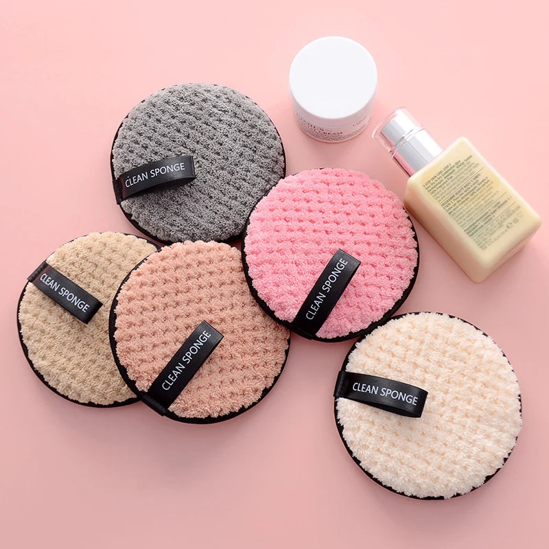 set of 8pcs Reusable Microfiber Cleansing Puff