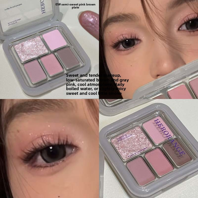 Soft Color Eyeshadow Palette Matte Pearlescent Finish