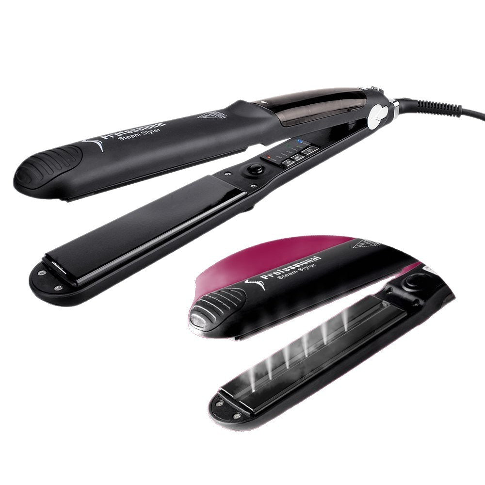 Ceramic Hair Straightener with Steam Spray
