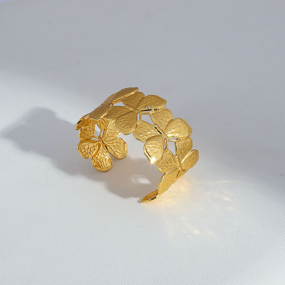 Stainless steel gold adjustable bracelet