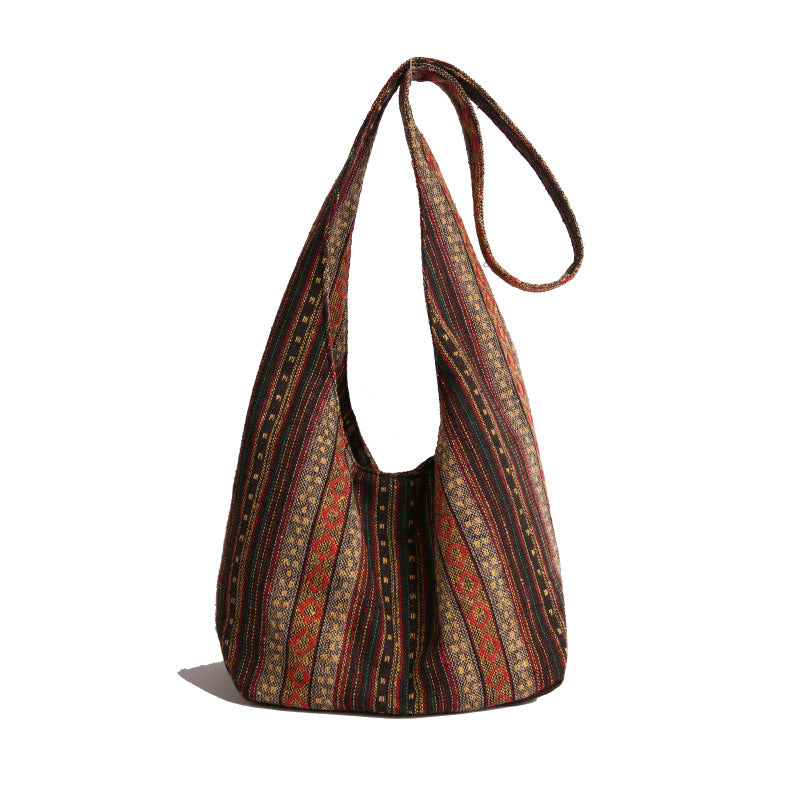 Retro Ethnic Embroidered Canvas Backpack
