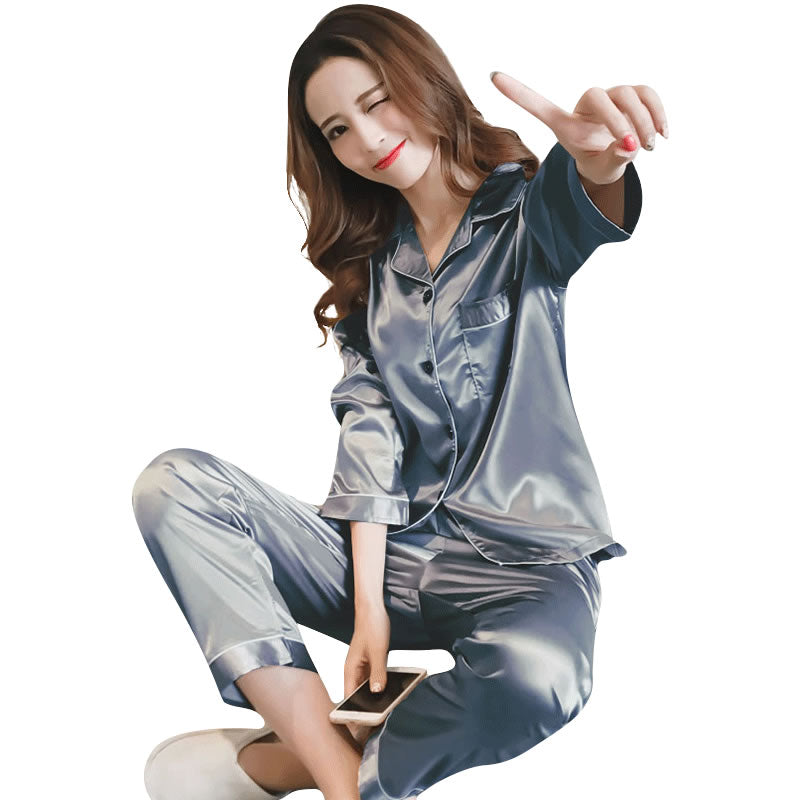 Ice Silk Pajamas for Women